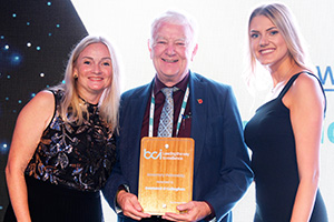 Desmond O' Callaghan with his BCI Honorary Fellowship Award